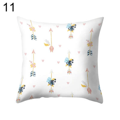 

Fish Arrow Hot Air Balloon Triangle Pillow Case Cushion Cover Sofa Bed Car Decor