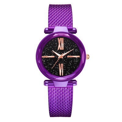 

Roman word starry dial ladies watch fashion trend watch