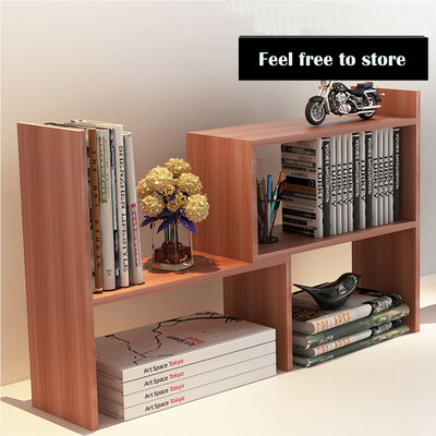 

Gobestart Creative Simple Desktop Telescopic Storage Rack Multi-function Bookshelf