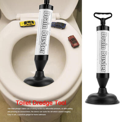 

Greensen High Pressure Toilet Plunger Bathroom Blockage Unblocker Clog Remover Dredge Tool Cleaner