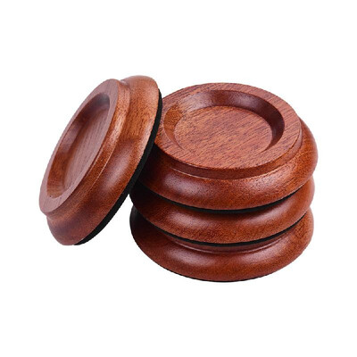

4pcsSet Upright Piano Caster Cups Coaster Solid Wood with Anti-slip EVA Pad
