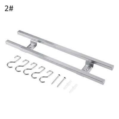 

Magnetic Wall Mount Kitchen Knife Cooker Tool Organizer Storage Rack with Hooks
