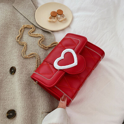 

Lingge chain bag chic girls casual small square bag new 2019 simple womens shoulder bag Messenger bag