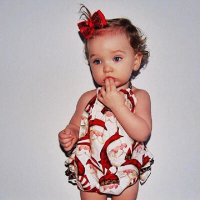 

Cute Newborn Toddler Baby Girl Santa Claus Bodysuit Romper Jumpsuit Clothes