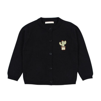 

Kids Baby Girl Clothes 0-6T New Autumn Sweater Cardigan Baby Girl Boy Embroidery Cactus Cardigan Casual Outerwear Winter Clothes