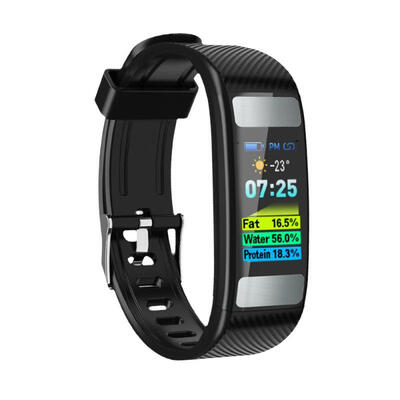

C33 Body Fat Smart Bracelet 096 inch HD Color Screen Smartwatch Heart Rate Monitor Bluetooth Sport Watch for Adults