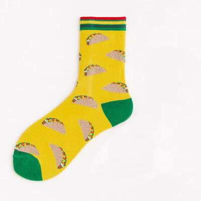 

Unisex Cotton Crew Socks Fashionable Cute Soft Breathable Printed Socks For Men Women Sized 36-42