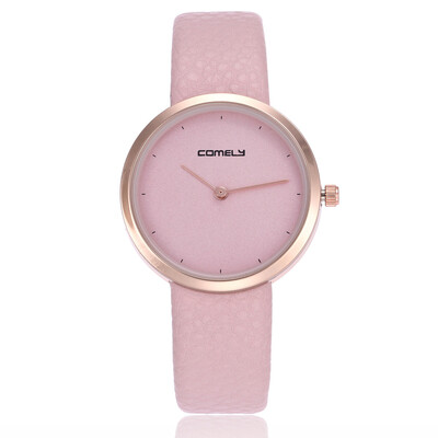 

Simple Japanese movement ladies watch leather quartz watch