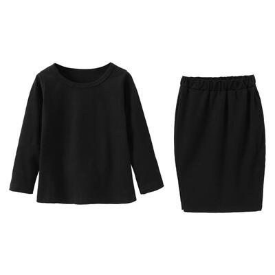 

2pcs Family Matching Clothes Set Mom Daughter Kids Autumn T-shirt Skirt