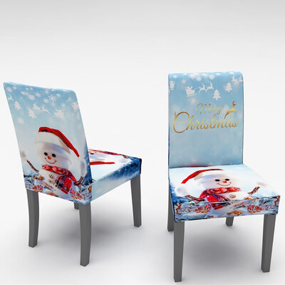 

Gobestart 2PCS Chair Covers Dining Room Chair Protector Slipcovers Christmas Decoration