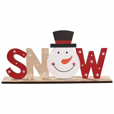

Siaonvr Xmas Wooden Santa Claus Elk Snowman Festival Ornament Home Decor Christmas Gifts