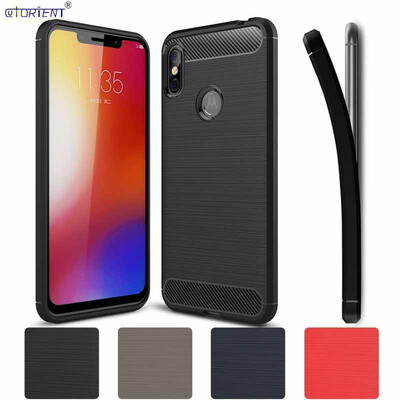 

Soft TPU Case Motorola One Power Armor TPU Cover Moto P30 Note Carbon Fiber Bumper Case