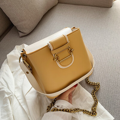 

Qiao Bani 2019 new South Korea ins fashion retro wind chain flip bag hand strap shoulder diagonal tide handbag