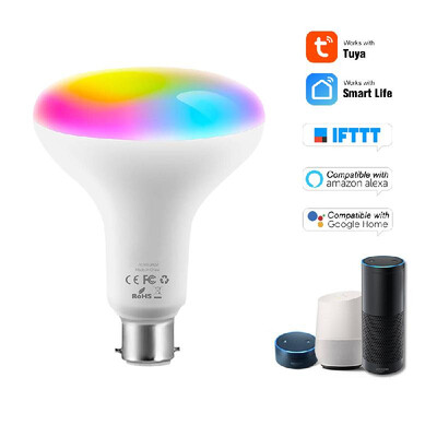 

V21- Tuya Smart WIFI LED Bulb RGBW LED Bulb Support APP Control Compatible with Google Home & Alexa Voice Control 11W B22