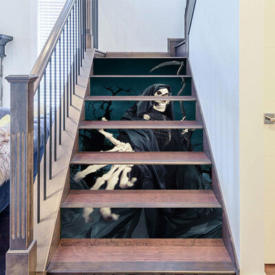 

〖Follure〗Halloween 3D Sticker Crow Tombstone Staircase Sticker Waterproof Wall Sticker