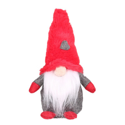 

Merry Chritsmas Plush Gnome Doll Ornaments Swedish Christmas Santa With Red Hat Nordic Elf Figurine Home Holiday Decoration
