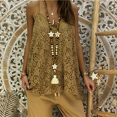 

Womens Summer Lace V Neck Sleeveless Solid Camisole