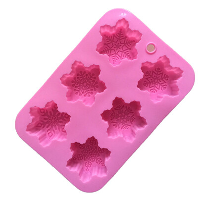 

Snowflake Silicone Cake Mold Handmade Soap Mold Plaster Mold Diy Household Baking Mold