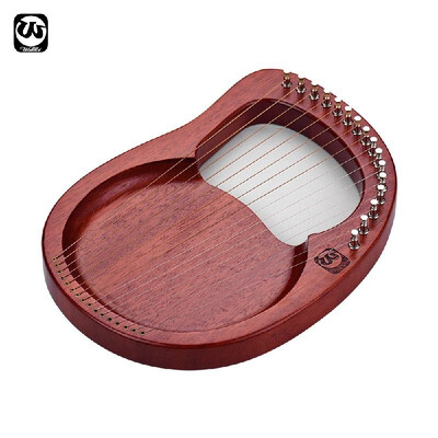 

Waltert 16-String Wooden Lyre Harp Metal Strings Mahogany Solid Wood String Instrument with Carry Bag Tuning Wrench Cleaning Clo
