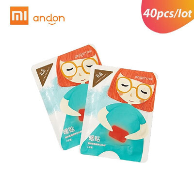 

40pcslot Xiaomi Andon Warm Paste Belly Warmer Pad Soft Paste Synthetic Warming Stickers Winter Warmer 12h Continuous Effective Ho