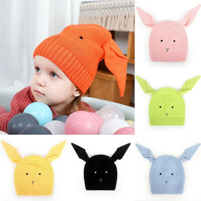

Children Baby Kids Hat Cap Rabbit Ears Knitting For Autumn Winter Photography