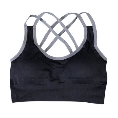 

Women Quick Drying Shock Absorption Professional Bra Tank Top Vest Fitness Seamless Vest