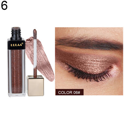 

LULAA 12 Colors Glitter Liquid Eyeshadow Smoky Waterproof Long Lasting Cosmetic