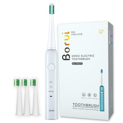 

BORUI TB-011 Adult Ultrasonic Soft Hair Electric Toothbrush