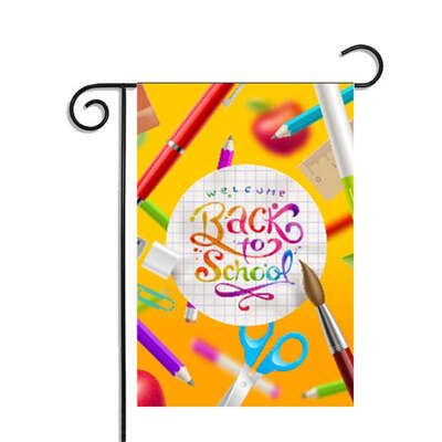 

DIY Flag Decoration Back to School Flags Double-sided Printing Waterproof Sunscreen Garden Flag-Back to School 1772x1181"