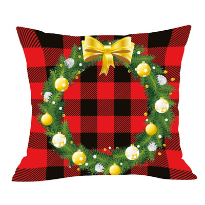 

〖Follure〗Christmas Series Printed Pillowcase Soft Decoration Cushion Cover Pillowcase