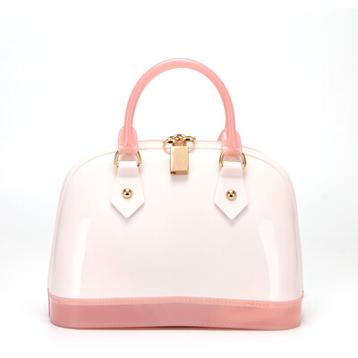 

Summer Transparent Women Shell Handbag Lady Small Shine Jelly Clear Cute Tote Bag Girls Brand Designer Crossbody Messenger Bag