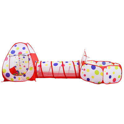 

Ktaxon Children Play Tent w 1 Crawl Tunnel & 1 Tents & 1 Ball pit - Large Children Playhouse Ball Pit w Storage Case