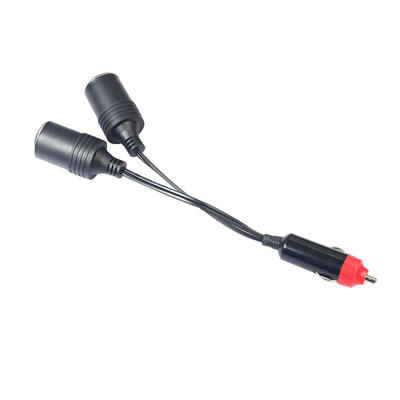 

1 Male to 2 Female Car USB Power Charger Adapter Socket Splitter Connector