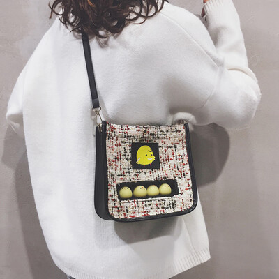 

Ins super fire small bag female 2019 new Korean version of the wild man shoulder shoulder Messenger bag fashion casual small square bag