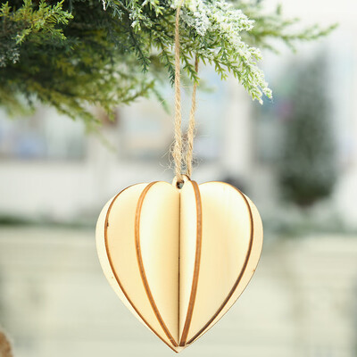 

Tailored Wooden DIY Pendant 3D Christmas Hanger For Christmas Tree Interior Decoration