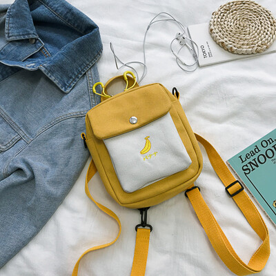 

Ins super fire summer new canvas casual slung packet female 2019 new wave Korean version of the wild backpack