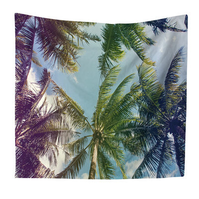 

Scandinavian coco seascape velvet tapestry Creative home decorations Living room bedroom dorm decoration