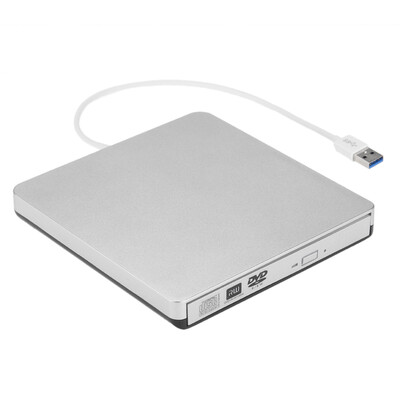 

USB 30 Portable Ultra Slim External CD-RW DVD-RW CD DVD ROM Player Drive Writer Rewriter Burner for iMacMacBookMacBook AirPro