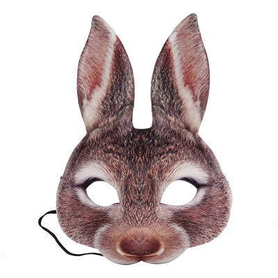 

Safe Animal Rabbit Head All Face Mask For Adult Men&Women Halloween Party Cosplay Costume Accessories