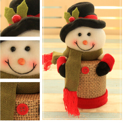

Gobestart Child Kids Christmas Candy Jar Storage Bottle Santa Bag Sweet Christmas Box Gift