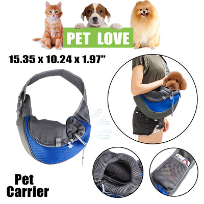 

Pet Dog Cat Puppy Carrier Comfort Travel Tote Shoulder Bag Sling Backpack  Blue