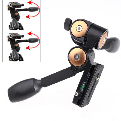 

Two Handle Hydraulic Damping 3D Three-dimensional Head Q80BK80 with Quick Release Plate for Tripod Monopod SLR Camera