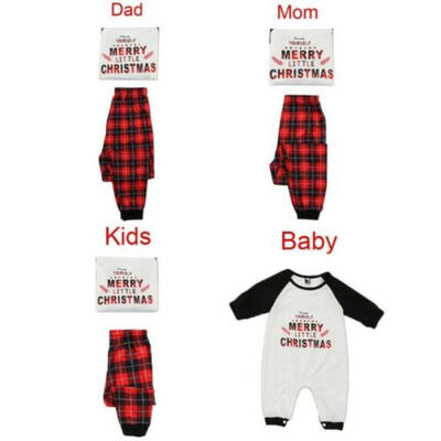 

Christmas Family Matching Pajamas Set Adult Women Kids Sleepwear Nightwear