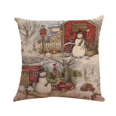 

Tailored Christmas Pillow Covers Embroidery Throw Pillow Cases for Home Car Decorative