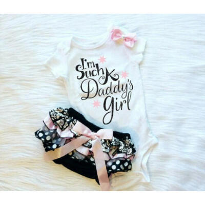 

Newborn Kids Baby Girl Cotton Tops Romper Short Pants Summer Outfits Clothes USA