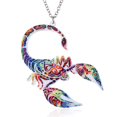 

Acrylic Animal Necklace Pet Cat Dragon Pig Bird Wolf Horse Fish Dog Necklace Women Bohemia Jewelry Pendant Ethnic Long Necklace