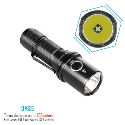 

IMALENT DM35 Flashlight with Micro USB Rechargable 21700 Li-ion Battery