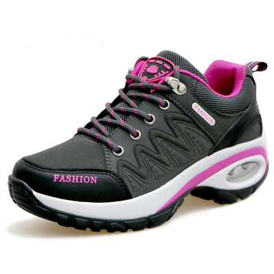 

LZJ New 2019 women sneakers high quality leather suede air damping casual shoes non-slip women shoes tenis feminino size 35-40