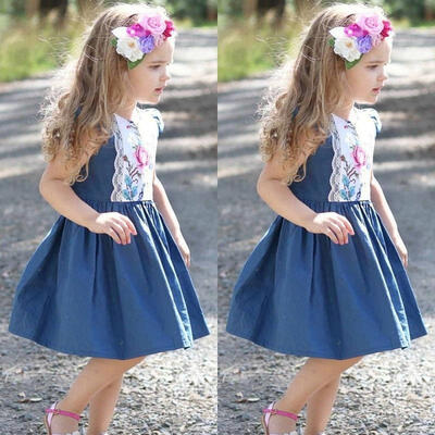 

Toddler Newborn Baby Girl Princess Dress Wedding Party Pageant Flower Clothes New