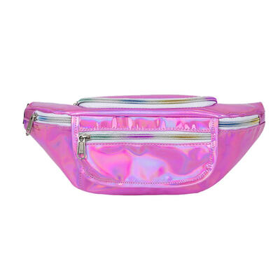 

Laser Shoulder Waist Handbags Women PU Leather Fanny Belt Packs Chest Bags